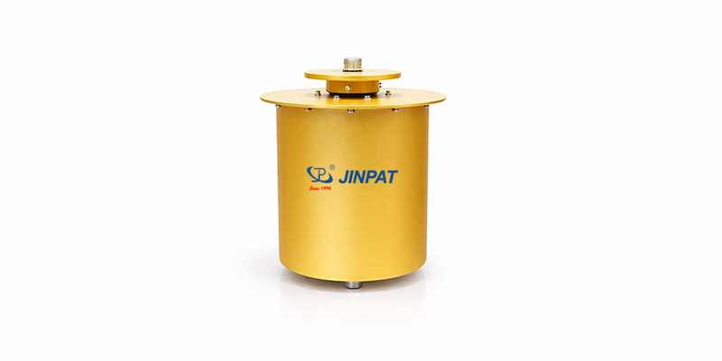 Compact high-current slip ring for pile driver